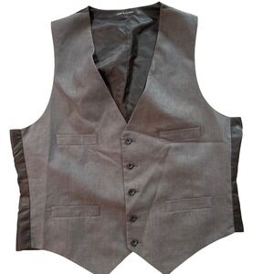 Kenneth Cole Reaction Men's Gray‎ Vest Waistcoat Formal Business Wedding Party